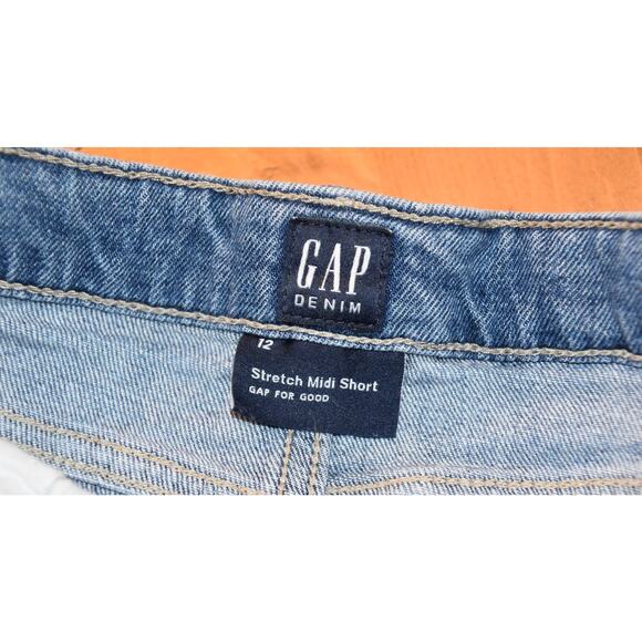 Gap Kids Denim Shorts, 2 Pairs, Size 12, Midi, Stretch, Adjustable Waist - Picture 7 of 7